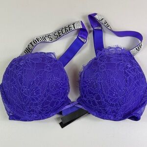 Victoria's Secret “Very Sexy” Purple Lace Push-up Bra, size 32C